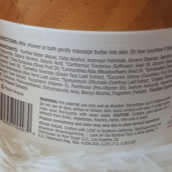 Two Brand New RAW SUGAR Body Butters - Picture 4 of 6